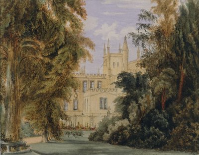 The Garden Quadrangle at New College, Oxford, 1877 by Joseph Mallord William Turner